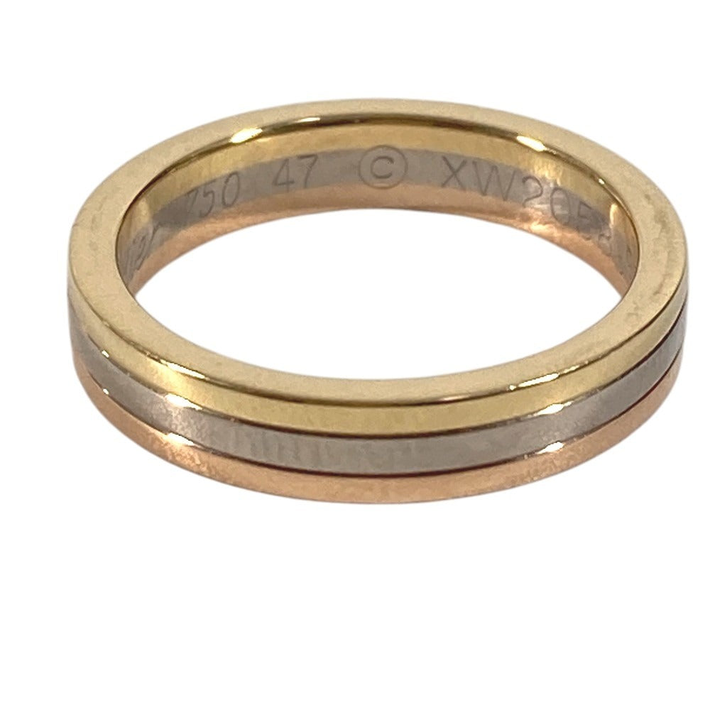CARTIER Trinity Wedding Vendome Accessories Jewelry 18K Gold Ring for Women, Gold and Silver
