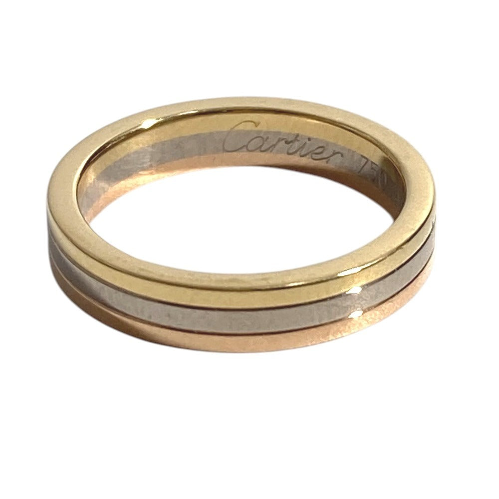 CARTIER Trinity Wedding Vendome Accessories Jewelry 18K Gold Ring for Women, Gold and Silver