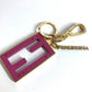 FENDI 7AS229 BAGUETTE Baguette Logo Bag Charm Keychain Metal Unisex Pink Purple