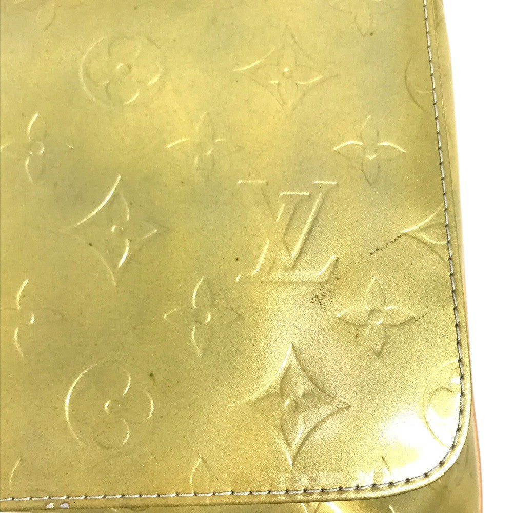LOUIS VUITTON M91069 MonogramVernis Thompson Street bag flap shawl Shoulder Bag MonogramVernis Gris SilverBased Used