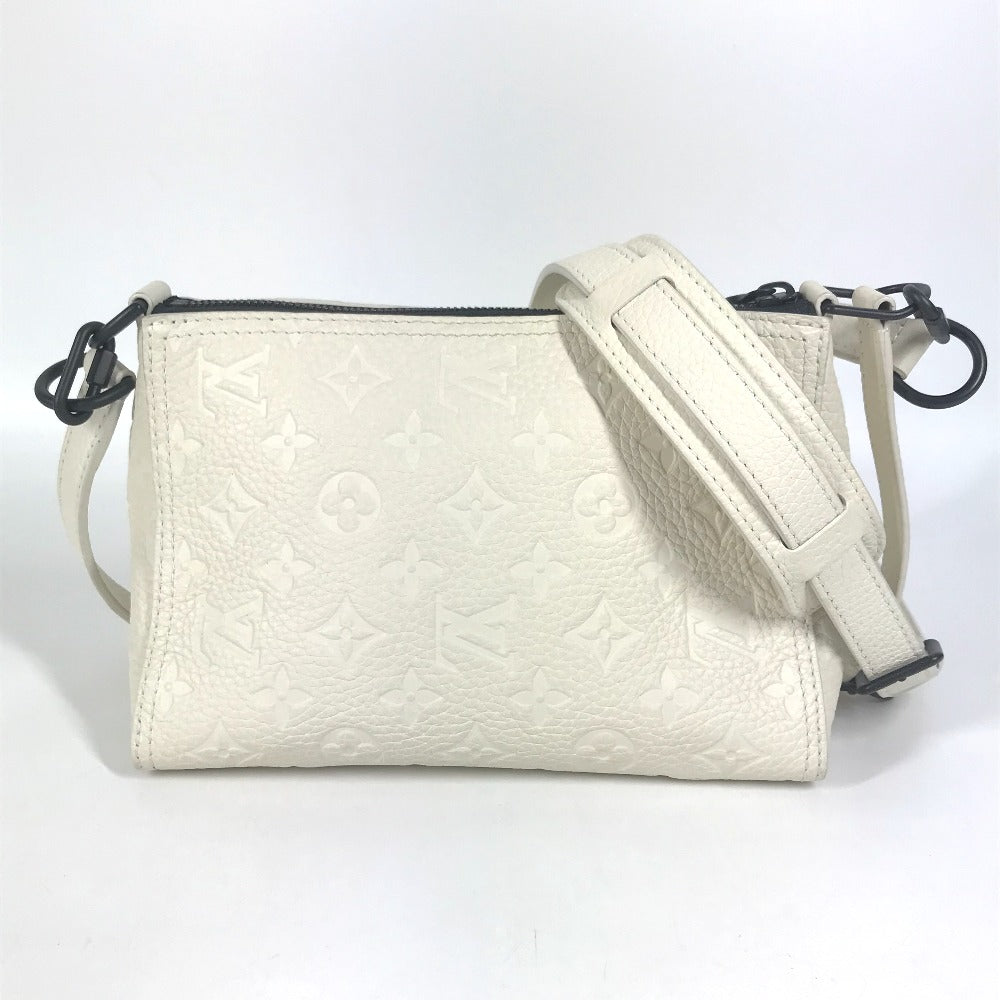 LOUIS VUITTON M55927 モノグラムアンプラント ヴァージル･アブロー トリアングル・メッセンジャー カバン 斜め掛け ポシェット 2WAYバッグ クラッチバッグ ショルダーバッグ トリヨンレザー ユニセックス ホワイト