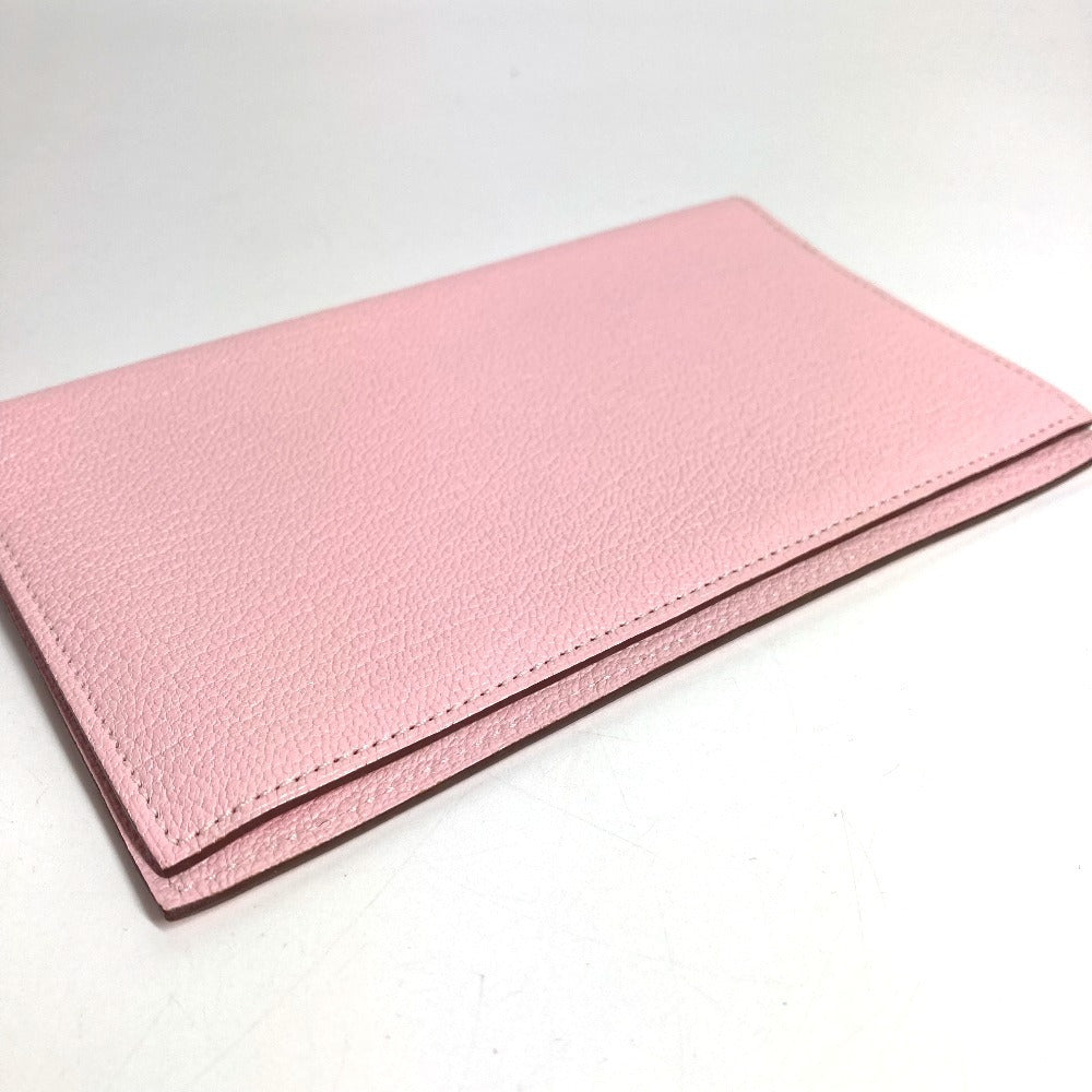 HERMES 2つ折り アジェンダ ヴィジョン アジェンダヴィジョン システム手帳 ステーショナリー ケース 手帳カバー シェーブル ユニセックス ローズサクラ ピンク