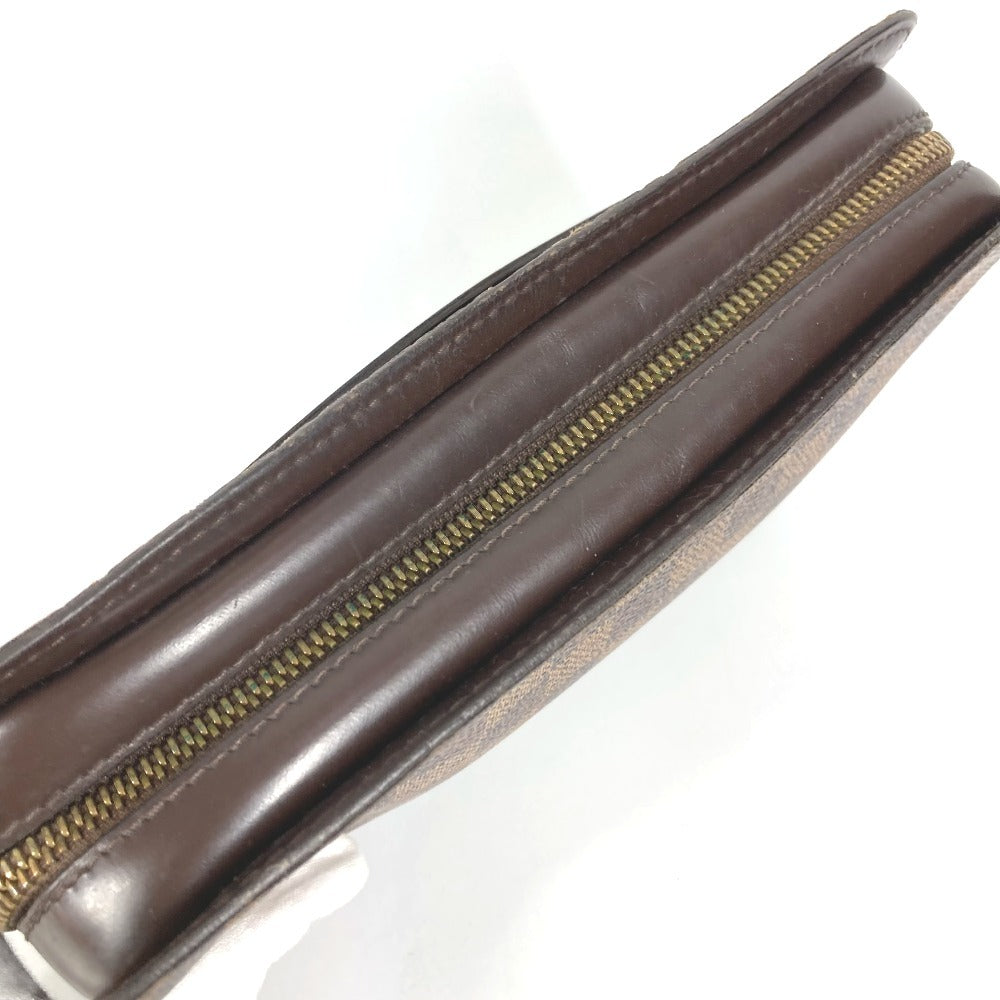 LOUIS VUITTON N51993 ダミエ サンルイ クラッチバッグ カバン ポーチ ストラップ付 セカンドバッグ ダミエキャンバス ユニセックス エベヌ ブラウン