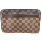 LOUIS VUITTON N51993 ダミエ サンルイ クラッチバッグ カバン ポーチ ストラップ付 セカンドバッグ ダミエキャンバス ユニセックス エベヌ ブラウン