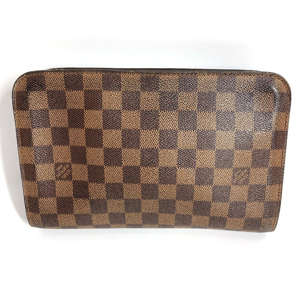 LOUIS VUITTON N51993 ダミエ サンルイ クラッチバッグ カバン ポーチ ストラップ付 セカンドバッグ ダミエキャンバス ユニセックス エベヌ ブラウン