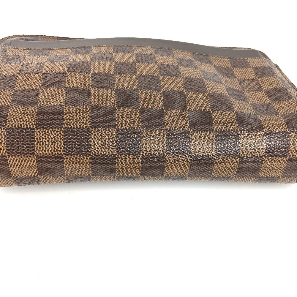 LOUIS VUITTON N51993 ダミエ サンルイ クラッチバッグ カバン ポーチ ストラップ付 セカンドバッグ ダミエキャンバス ユニセックス エベヌ ブラウン