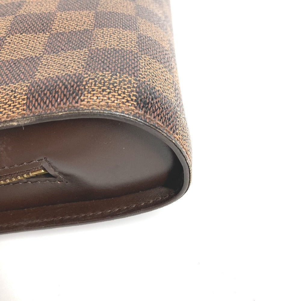 LOUIS VUITTON N51993 ダミエ サンルイ クラッチバッグ カバン ポーチ ストラップ付 セカンドバッグ ダミエキャンバス ユニセックス エベヌ ブラウン