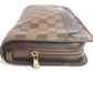 LOUIS VUITTON N51993 ダミエ サンルイ クラッチバッグ カバン ポーチ ストラップ付 セカンドバッグ ダミエキャンバス ユニセックス エベヌ ブラウン