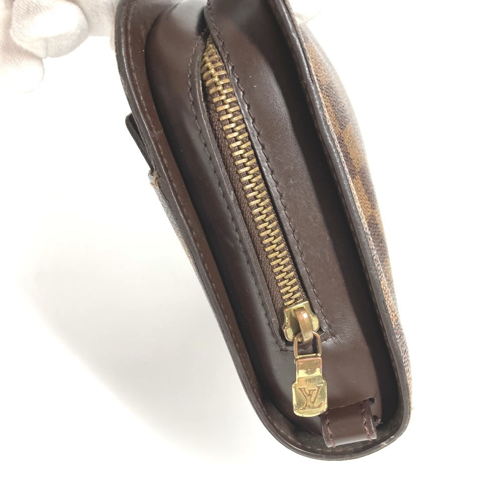 LOUIS VUITTON N51993 ダミエ サンルイ クラッチバッグ カバン ポーチ ストラップ付 セカンドバッグ ダミエキャンバス ユニセックス エベヌ ブラウン
