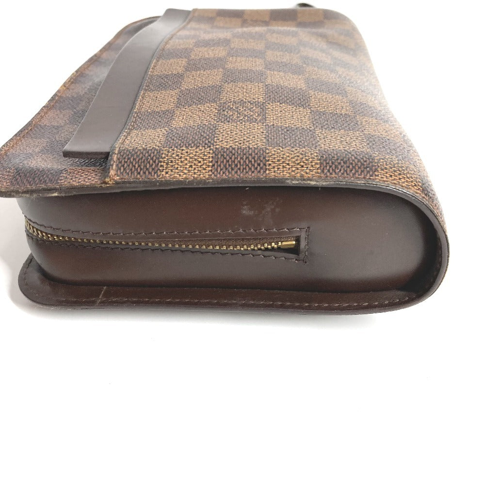 LOUIS VUITTON N51993 ダミエ サンルイ クラッチバッグ カバン ポーチ ストラップ付 セカンドバッグ ダミエキャンバス ユニセックス エベヌ ブラウン