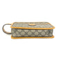 GUCCI 625764 GG Supreme GG Logo Clutch Bag/Pouch with Handle/Second Bag in GG Canvas/Leather, Unisex, Beige