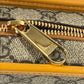 GUCCI 625764 GG Supreme GG Logo Clutch Bag/Pouch with Handle/Second Bag in GG Canvas/Leather, Unisex, Beige