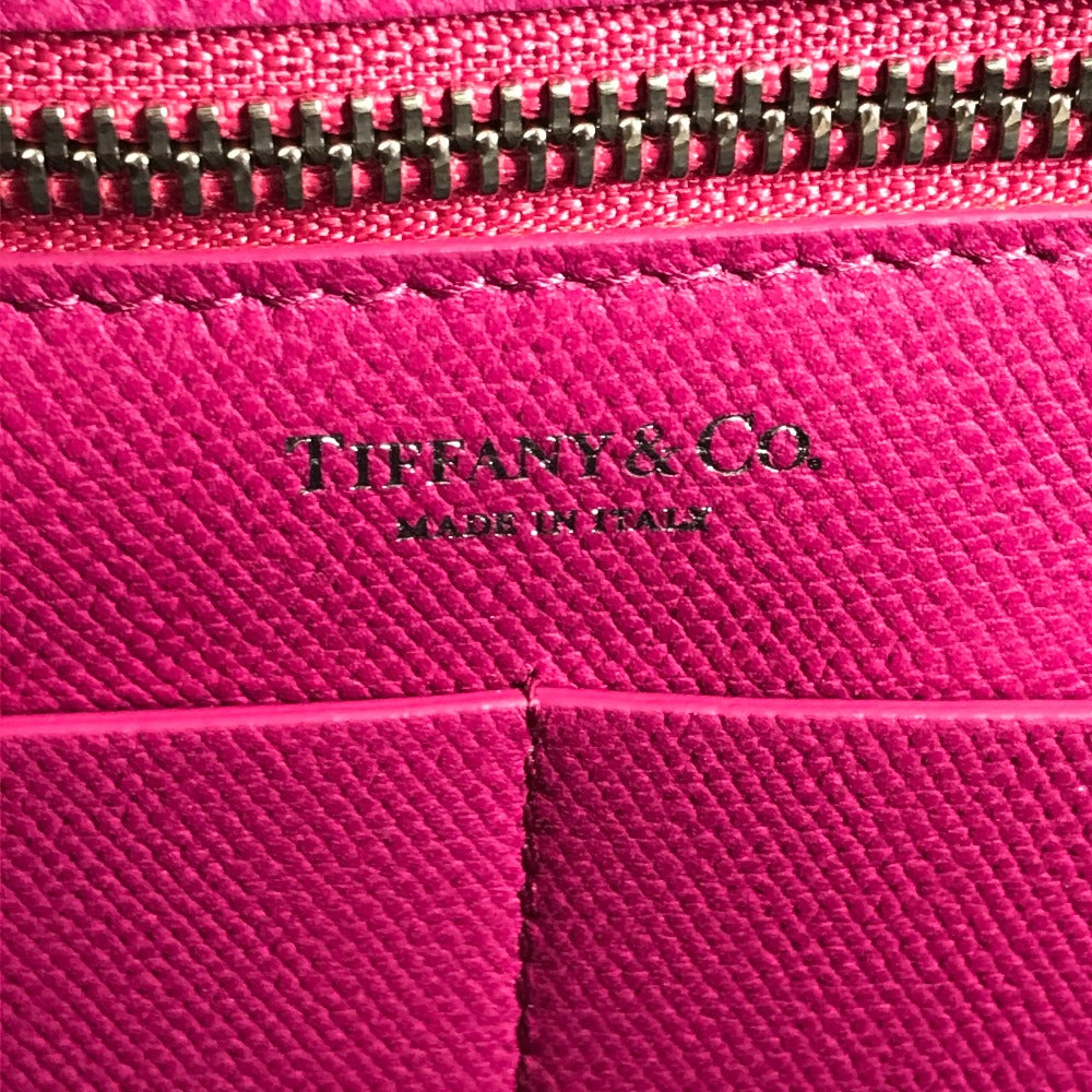 TIFFANY &amp; Co. Logo Tote Bag, Shoulder Bag, Leather, Unisex, Pink