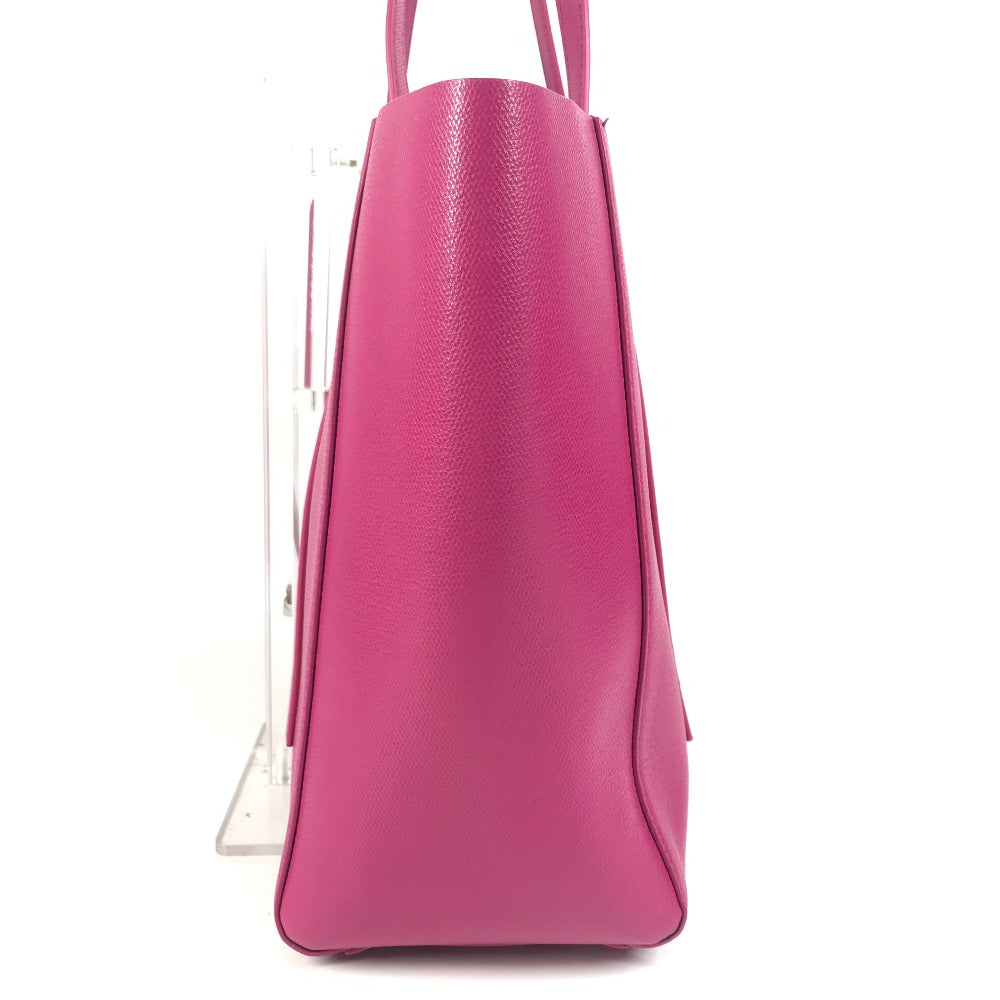 TIFFANY &amp; Co. Logo Tote Bag, Shoulder Bag, Leather, Unisex, Pink