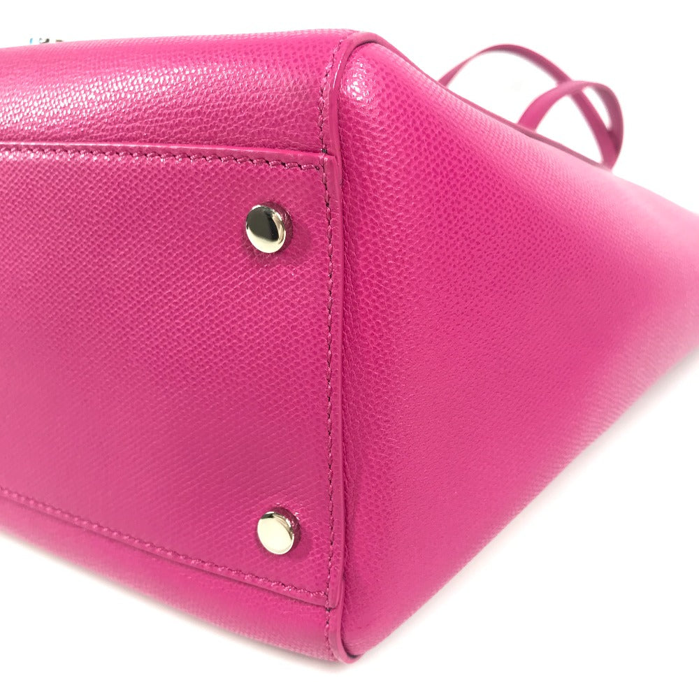 TIFFANY &amp; Co. Logo Tote Bag, Shoulder Bag, Leather, Unisex, Pink