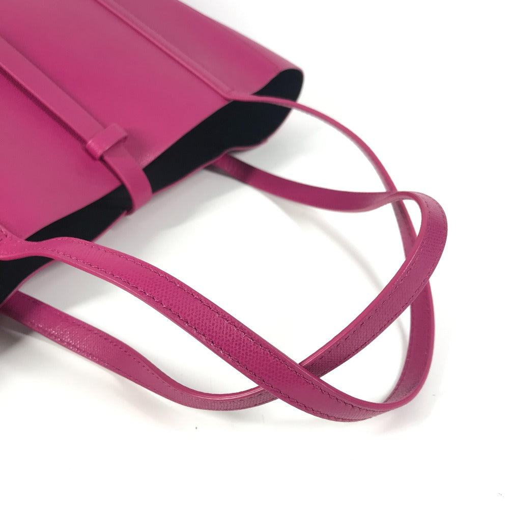 TIFFANY &amp; Co. Logo Tote Bag, Shoulder Bag, Leather, Unisex, Pink