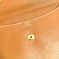 HERMES H logo vintage Pochette Rio clutch bag, pouch, or second bag in unisex brown leather.