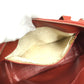 Vintage CHANEL shoulder bag, tote bag, Boston bag, leather, unisex, orange