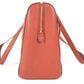 Vintage CHANEL shoulder bag, tote bag, Boston bag, leather, unisex, orange