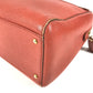 Vintage CHANEL shoulder bag, tote bag, Boston bag, leather, unisex, orange
