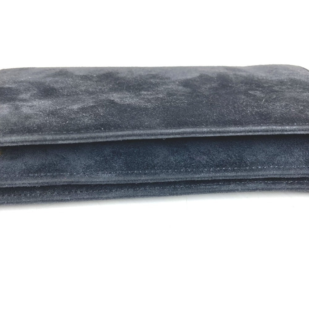 HERMES Vintage Flap Clutch Bag, Pouch, Second Bag, Dobris, Unisex, Navy