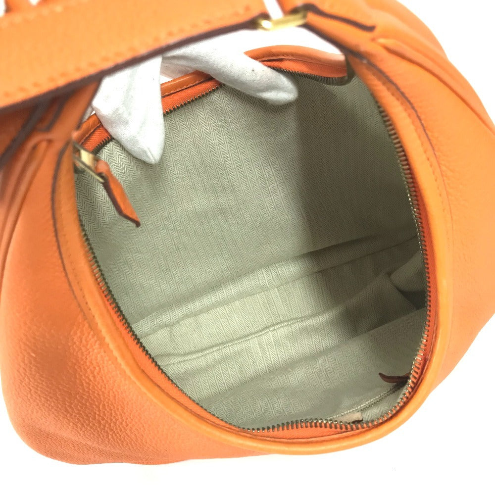 HERMES Gao Shoulder Bag, Leather, Women's, Orange