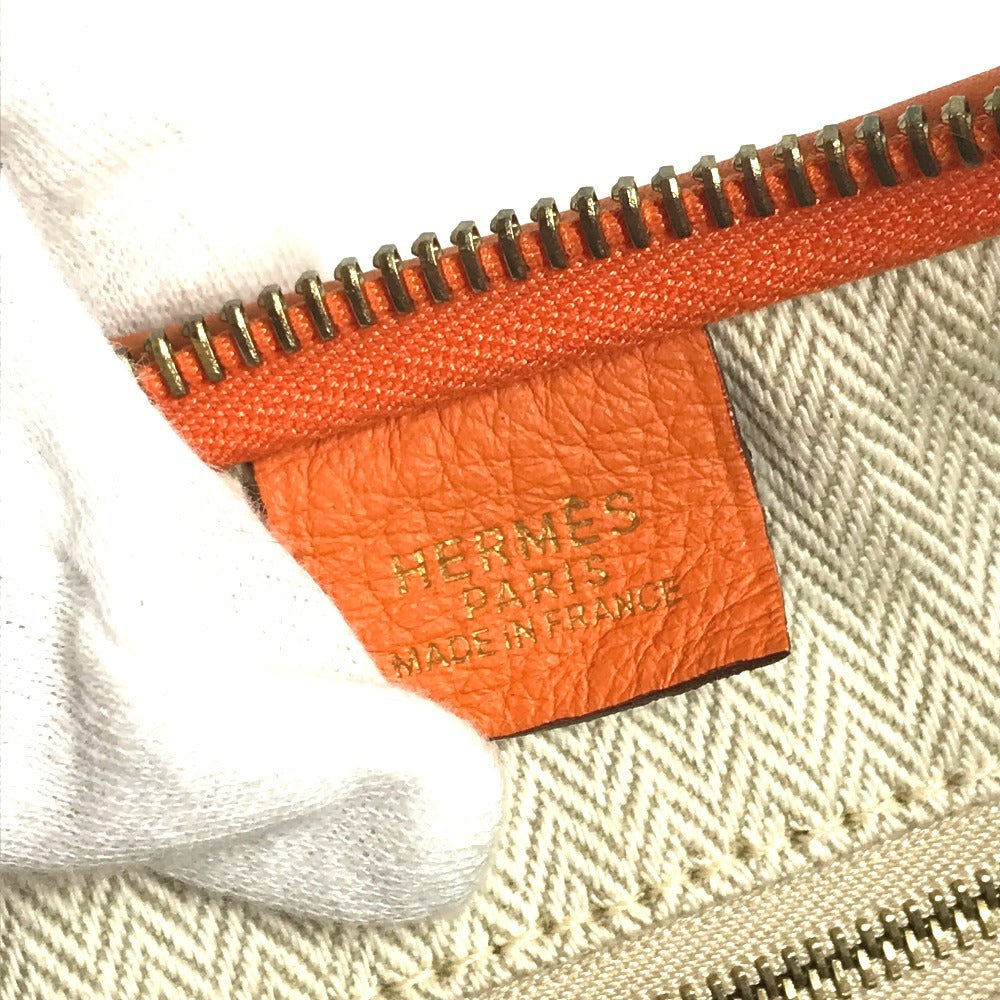 HERMES Gao Shoulder Bag, Leather, Women's, Orange