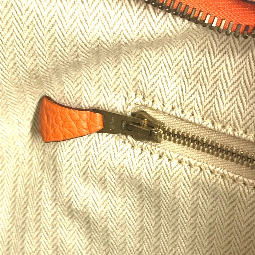 HERMES Gao Shoulder Bag, Leather, Women's, Orange