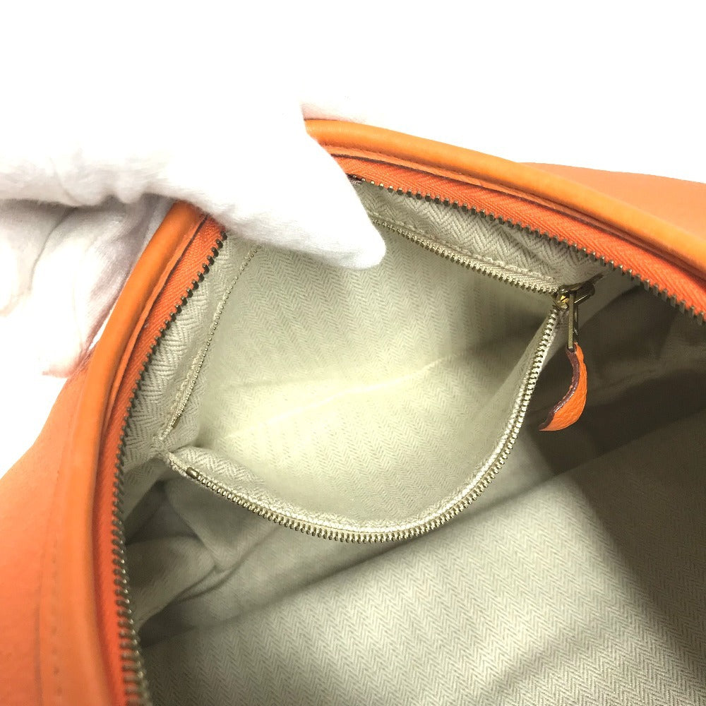 HERMES Gao Shoulder Bag, Leather, Women's, Orange
