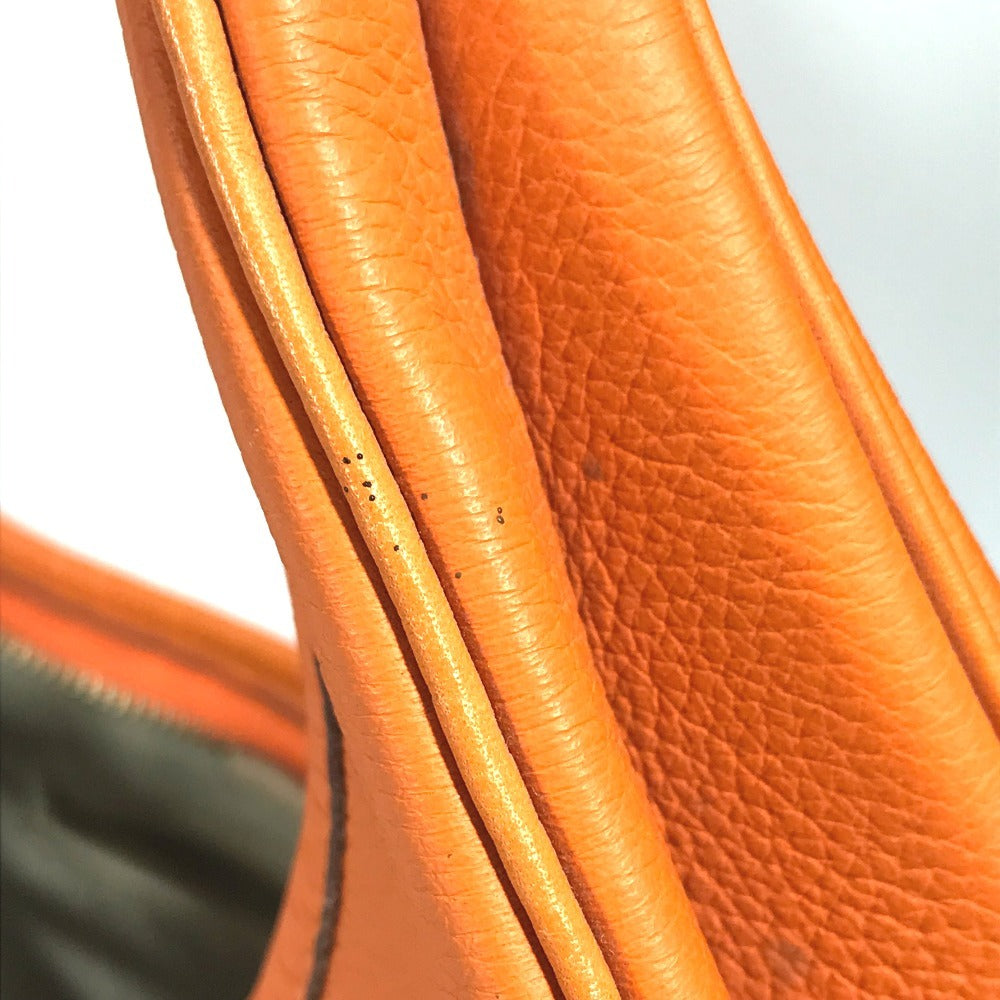 HERMES Gao Shoulder Bag, Leather, Women's, Orange