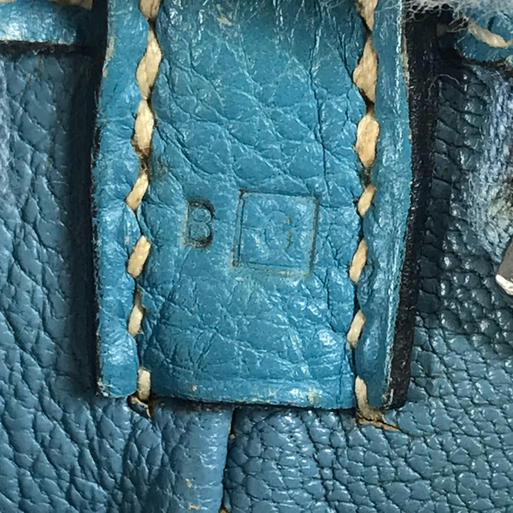HERMES ベルランゴPM ベルランゴ PM カバン 斜め掛け ポシェット ショルダーバッグ レザー ユニセックス ブルー