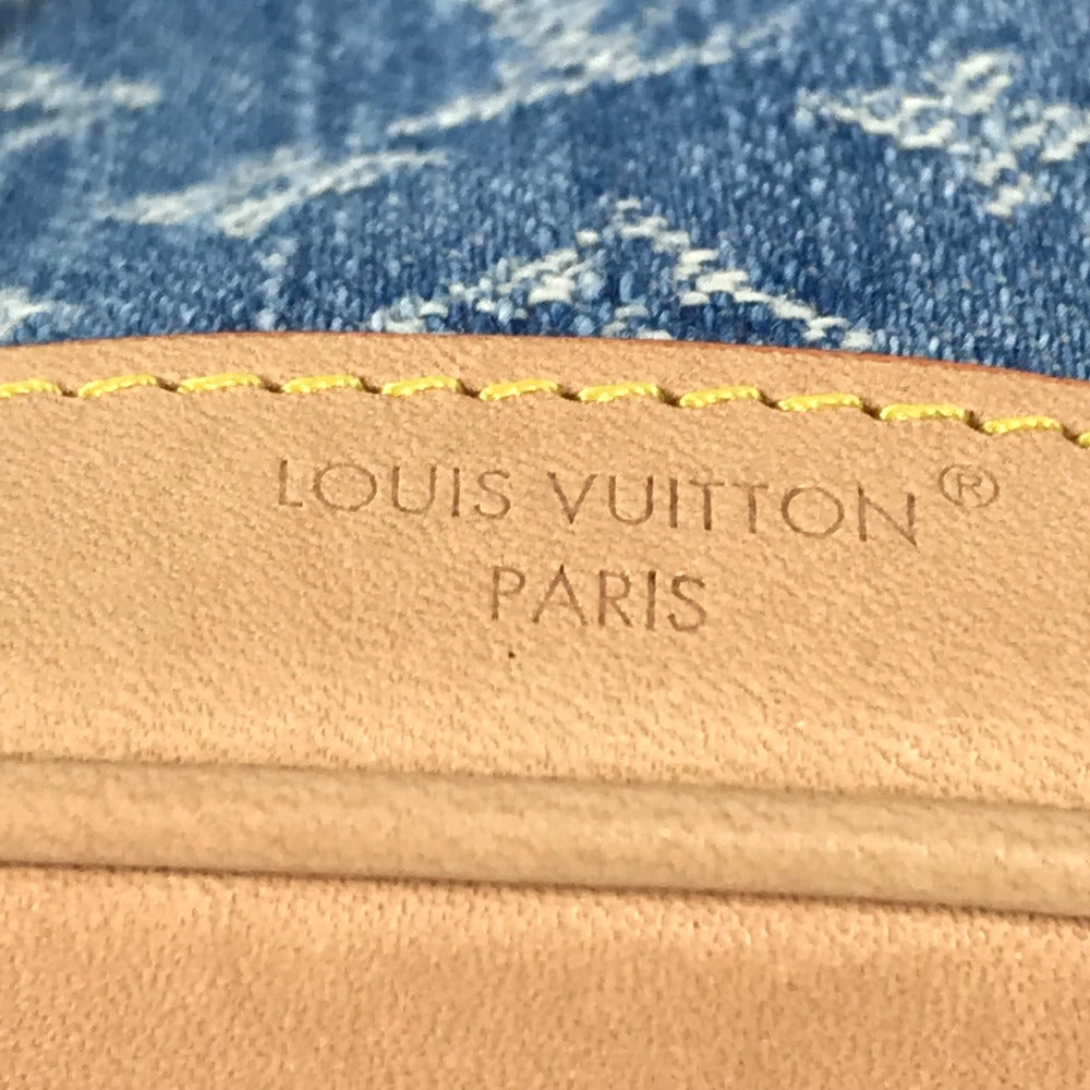 LOUIS VUITTON M01700 モノグラムデニム ミクロノエ バッグチャーム バケツ ばけつ バッグ キーホルダー モノグラムデニムキャンバス ユニセックス ブルー