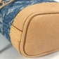 LOUIS VUITTON M01700 モノグラムデニム ミクロノエ バッグチャーム バケツ ばけつ バッグ キーホルダー モノグラムデニムキャンバス ユニセックス ブルー