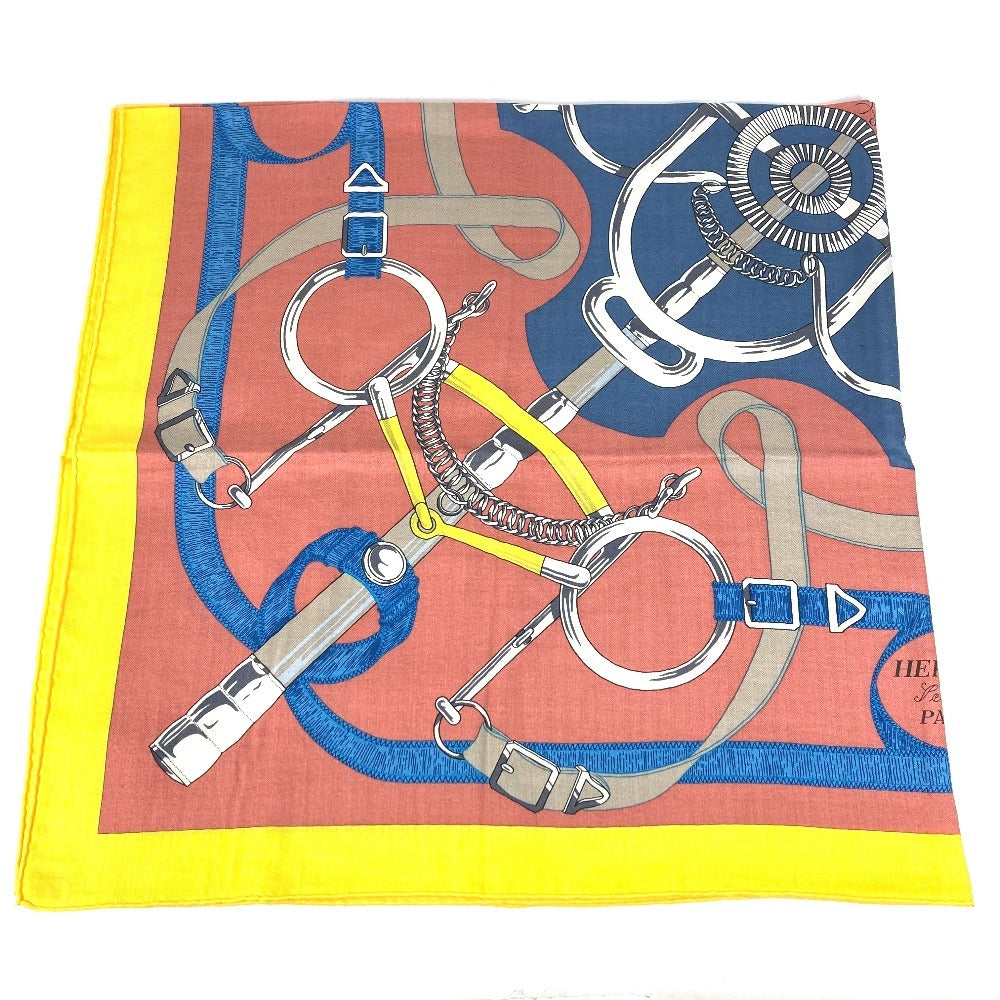 HERMES Pellier ペリエ カレジェアン 140 カレジェアン140 ショール ストール 大判 スカーフ カシミヤ ユニセックス マルチカラー