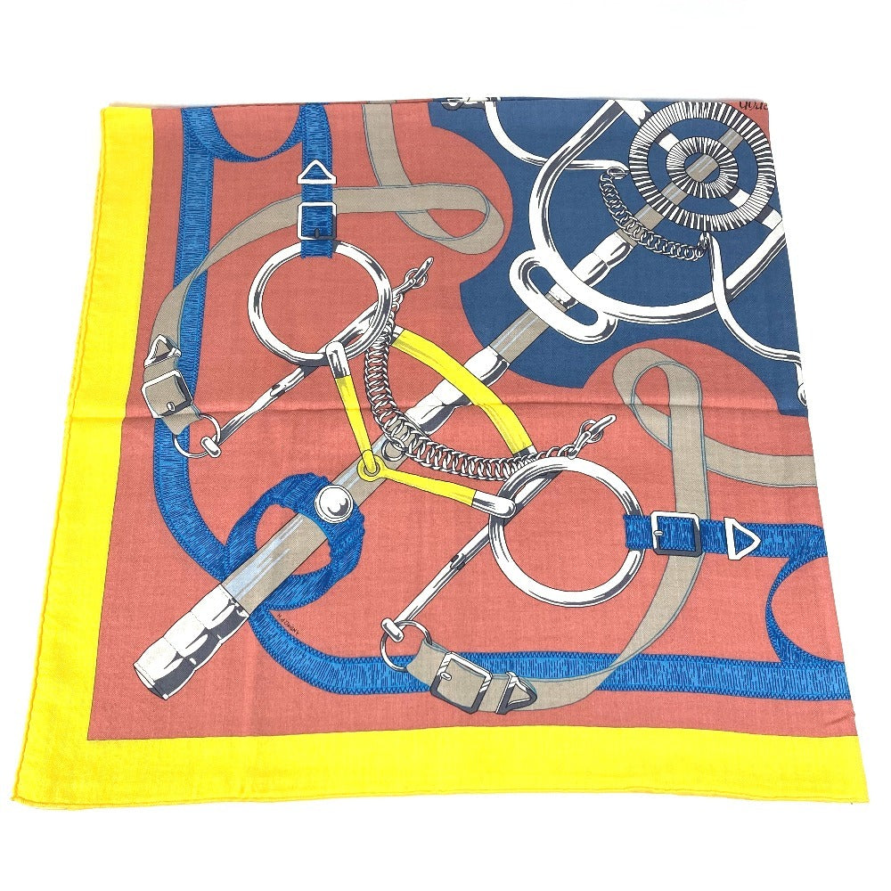 HERMES Pellier ペリエ カレジェアン 140 カレジェアン140 ショール ストール 大判 スカーフ カシミヤ ユニセックス マルチカラー