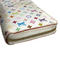 LOUIS VUITTON M60241 Monogram Multicolore Zippy Wallet, Monogram Multicolore Canvas, Women's, White