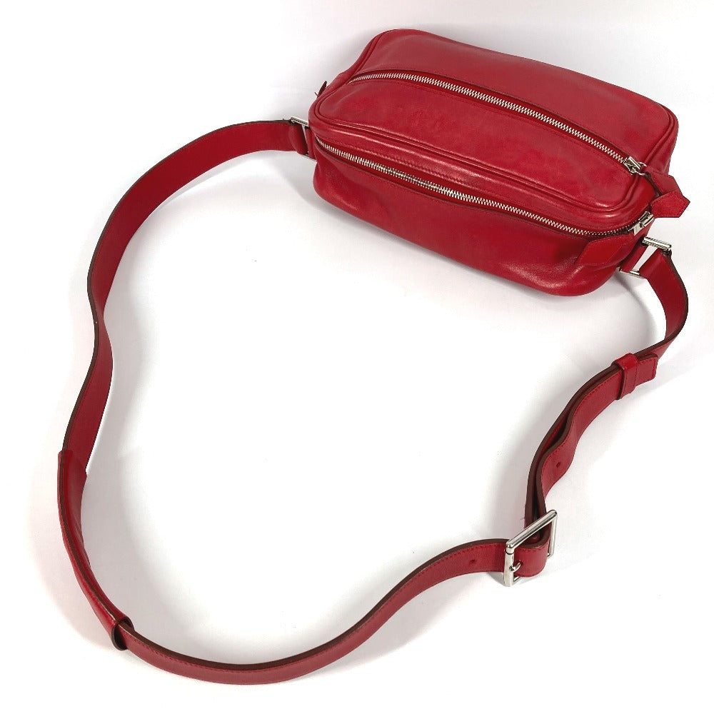 HERMES ヴァンキャトルPM ヴァンキャトル PM カバン 斜め掛け ポシェット ショルダーバッグ レザー ユニセックス レッド