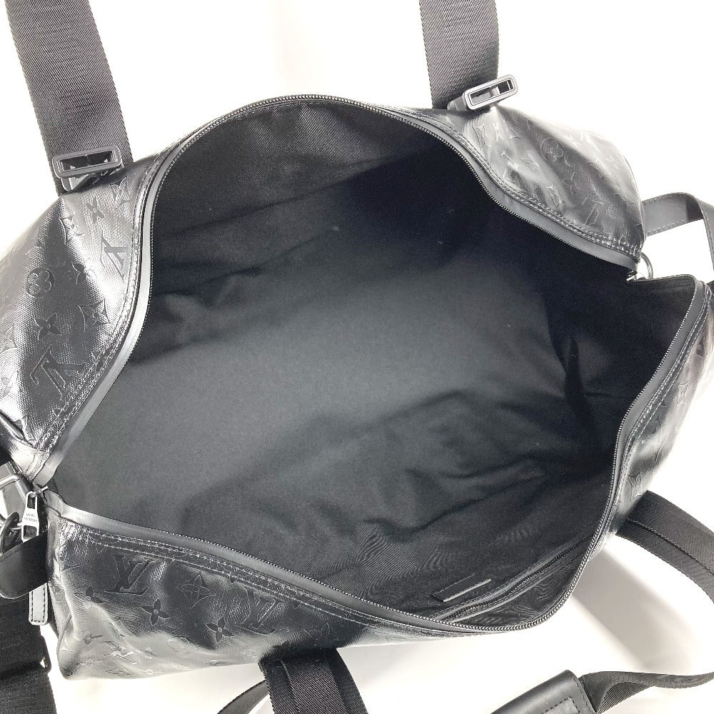 LOUIS VUITTON M23786 LV SKI Monogram Storm Keepall 55 Travel Bag, 2-Way Shoulder Bag, Boston Bag, Unisex, Leather, Black