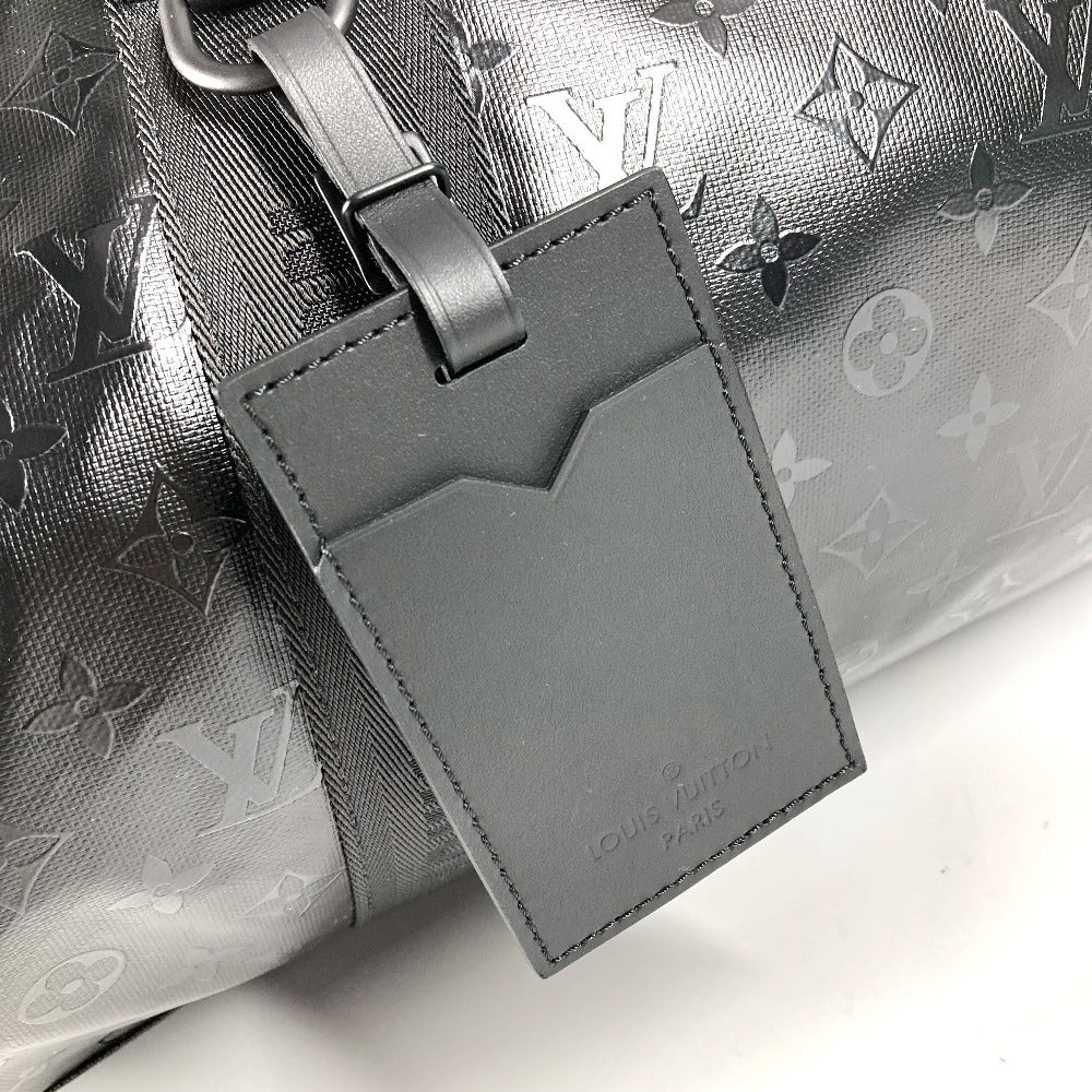 LOUIS VUITTON M23786 LV SKI Monogram Storm Keepall 55 Travel Bag, 2-Way Shoulder Bag, Boston Bag, Unisex, Leather, Black