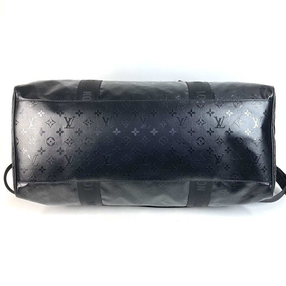 LOUIS VUITTON M23786 LV SKI Monogram Storm Keepall 55 Travel Bag, 2-Way Shoulder Bag, Boston Bag, Unisex, Leather, Black