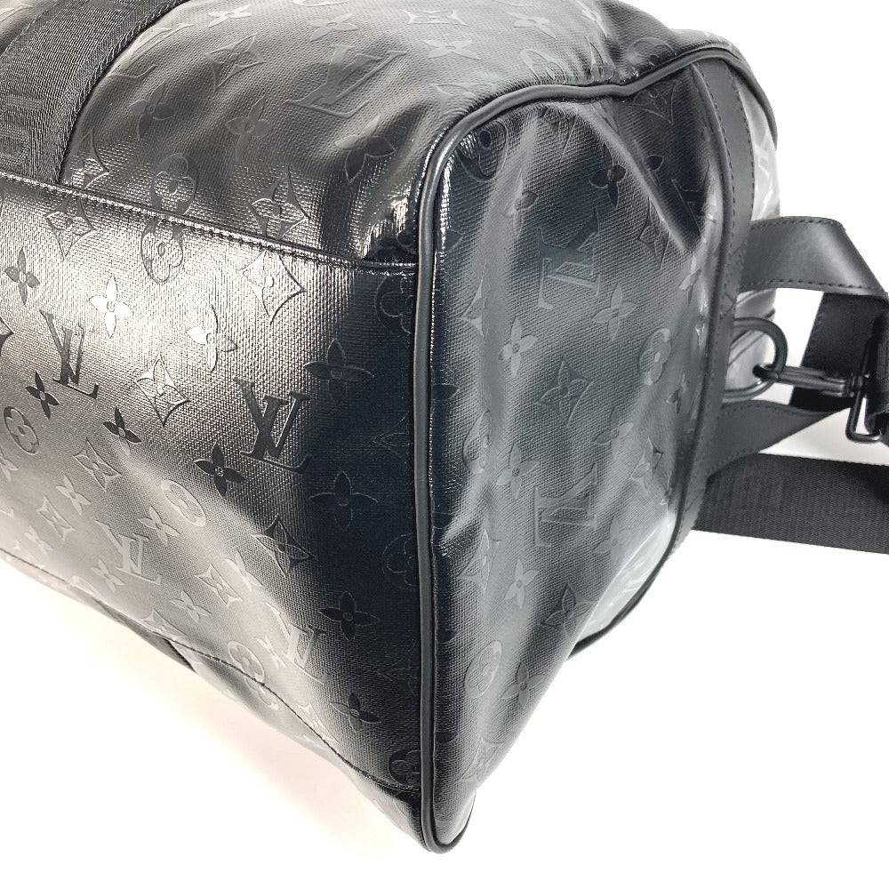 LOUIS VUITTON M23786 LV SKI Monogram Storm Keepall 55 Travel Bag, 2-Way Shoulder Bag, Boston Bag, Unisex, Leather, Black