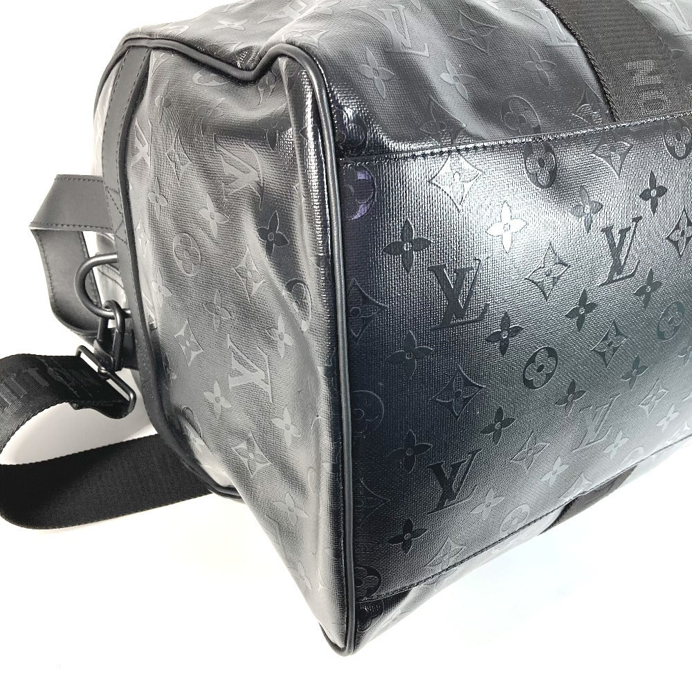 LOUIS VUITTON M23786 LV SKI Monogram Storm Keepall 55 Travel Bag, 2-Way Shoulder Bag, Boston Bag, Unisex, Leather, Black