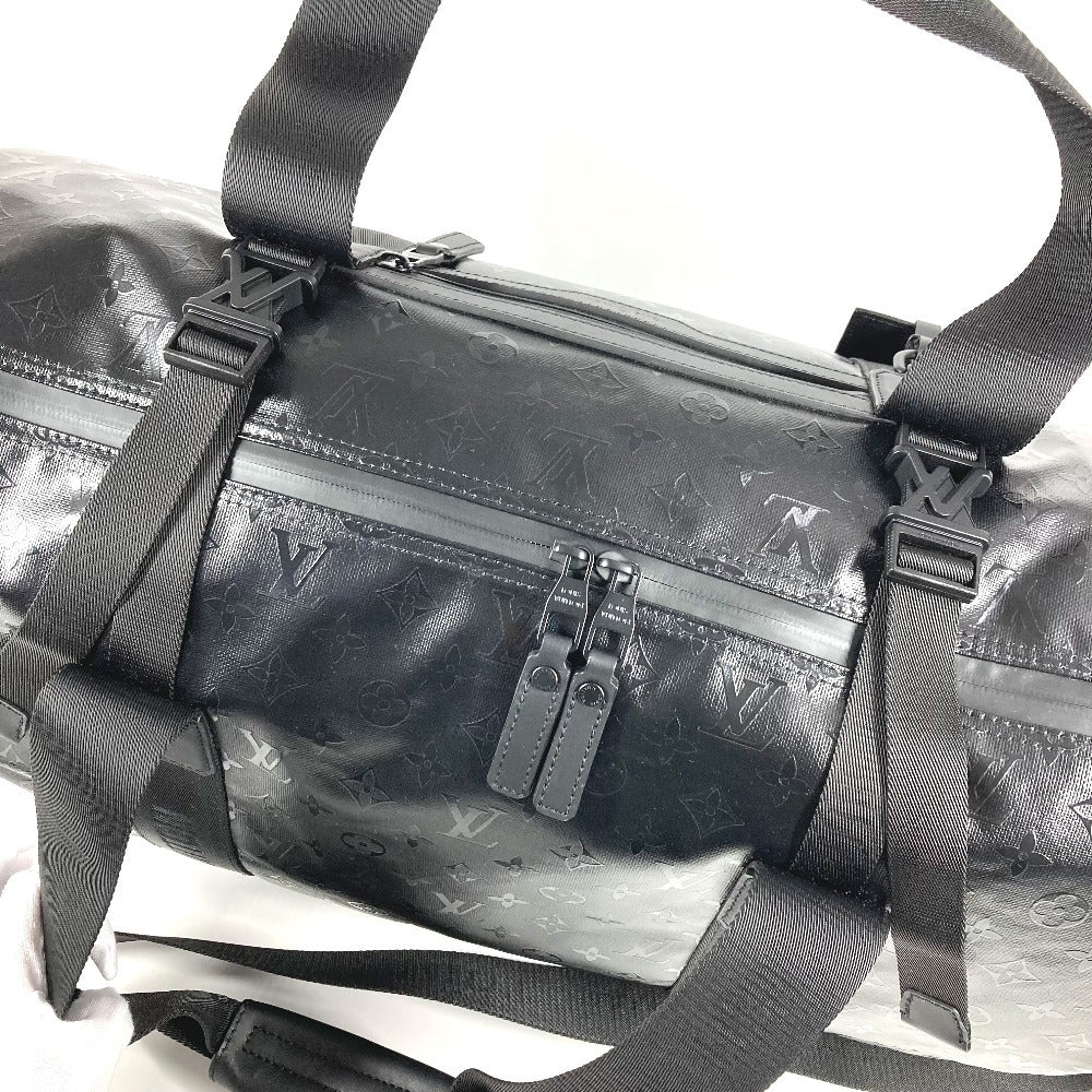 LOUIS VUITTON M23786 LV SKI Monogram Storm Keepall 55 Travel Bag, 2-Way Shoulder Bag, Boston Bag, Unisex, Leather, Black