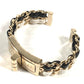 CHANEL B22A CC ロゴ ココマーク Wチェーン ブレスレット アクセサリー ジュエリー バングル メタル レディース ブラック
