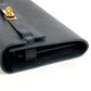 HERMES Shoulder Wallet Kelly Wallet Long To-Go Bag Shoulder Bag Pochette Long Wallet Epson Unisex Black
