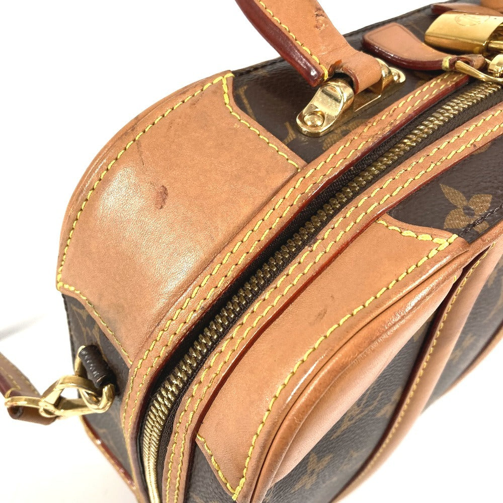 LOUIS VUITTON M44581 モノグラム ヴァリゼット PM ヴァリゼットPM トランク ハンドバッグ 斜め掛け 2WAYバッグ ショルダーバッグ ボストンバッグ モノグラムキャンバス ユニセックス ブラウン