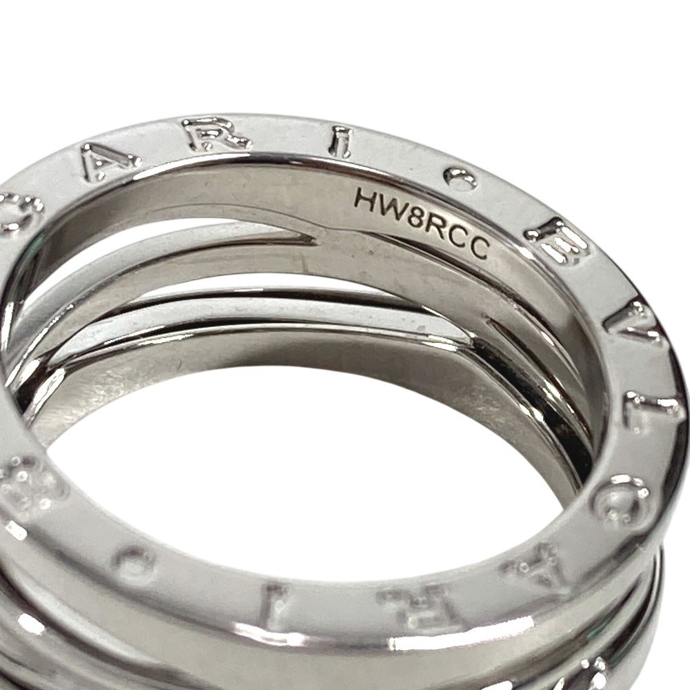 BVLGARI B-ZERO1 ビーゼロワン レジェンド アクセサリー ジュエリー K18 金 リング・指輪 WG750 ユニセックス シルバー