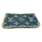 LOUIS VUITTON M95343 Monogram Denim Pochette Cle Wallet with Coin Purse and Key Ring, Monogram Denim, Unisex, Blue