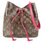 LOUIS VUITTON M43570 Monogram NeoNoe Shoulder Bag, Drawstring, Crossbody, Monogram Canvas, Unisex, Freesia Pink