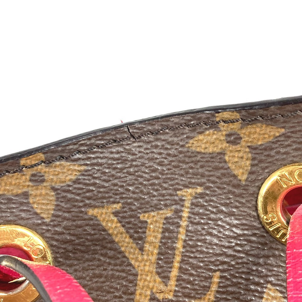 LOUIS VUITTON M43570 Monogram NeoNoe Shoulder Bag, Drawstring, Crossbody, Monogram Canvas, Unisex, Freesia Pink